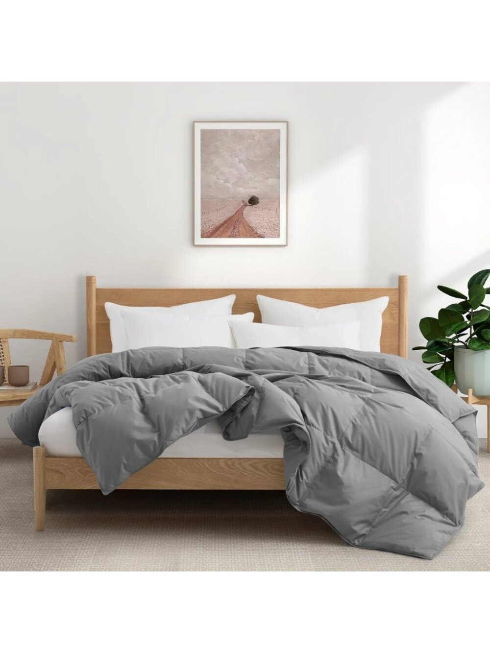 Puredown All Season Organic Cotton Down & Feather Comforter $239